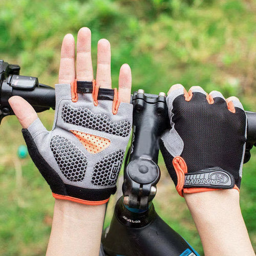 Men Cycling Bicycle Gloves Half Finger Gym Gloves Women Mitten Breathable Anti-Slip Glove Fitness Sport Training Gloves