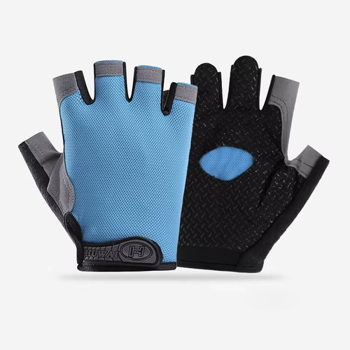 Men Cycling Bicycle Gloves Half Finger Gym Gloves Women Mitten Breathable Anti-Slip Glove Fitness Sport Training Gloves